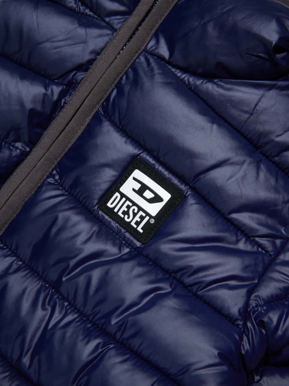 Diesel Kids Jeliop gewatteerd jack Blauw