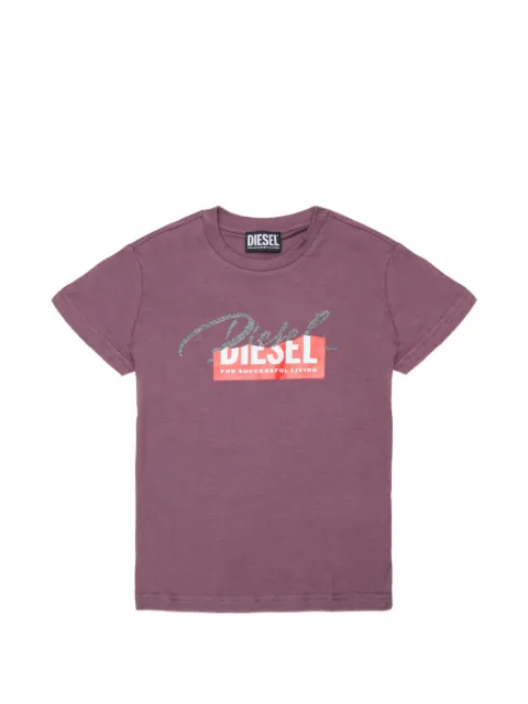 Diesel Kids logo-print cotton T-shirt