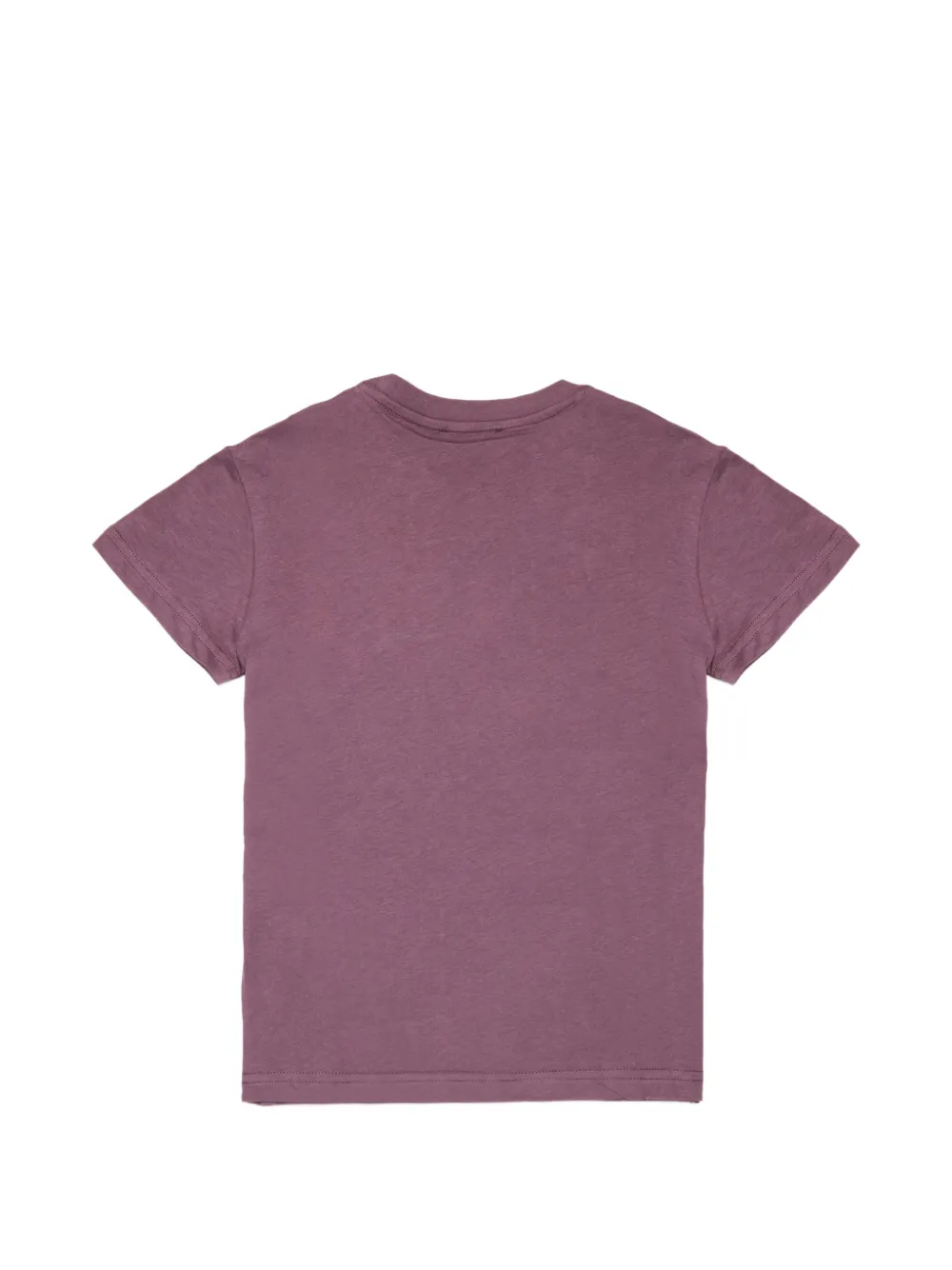 Diesel Kids Katoenen T-shirt met logoprint Paars