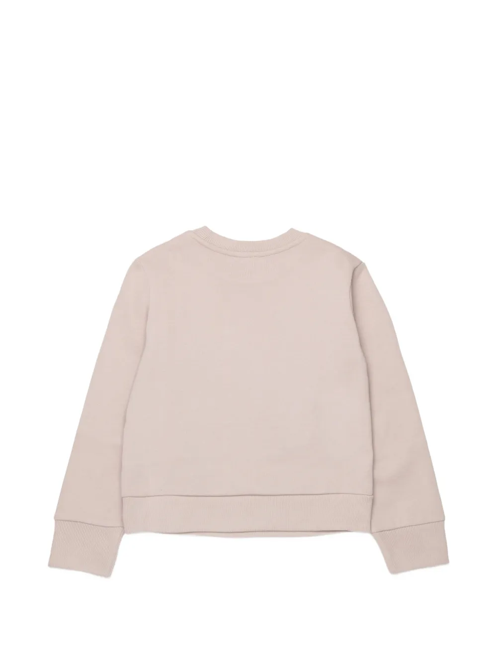 Diesel Kids Trui met hartpatroon en logoprint Beige