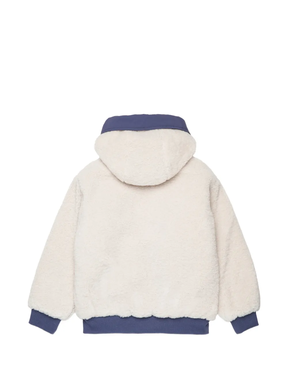 Diesel Kids Omkeerbaar jack met badstof capuchon Wit