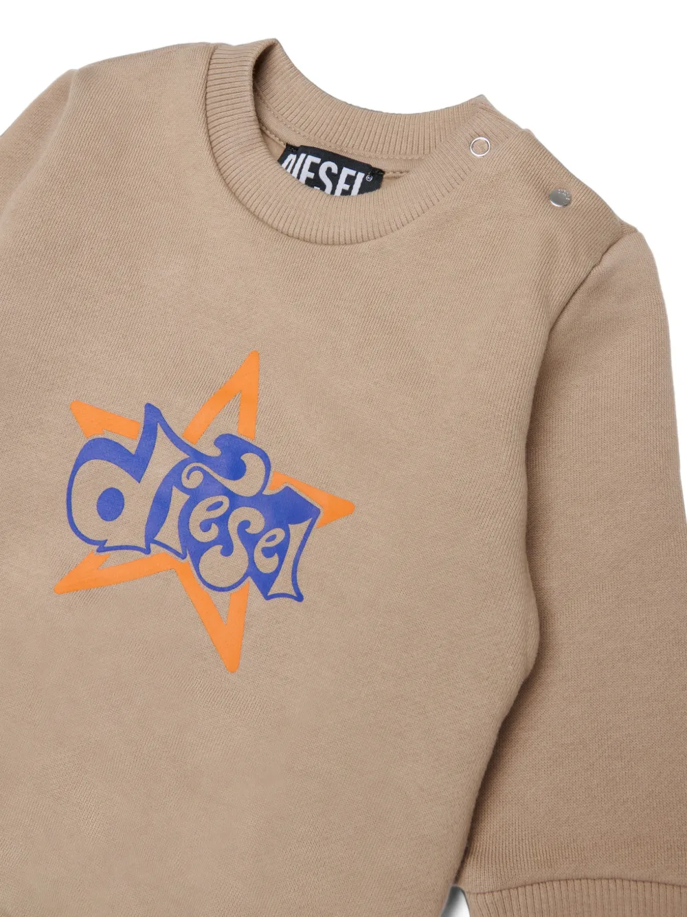 Diesel Kids Trainingspak met logoprint Beige