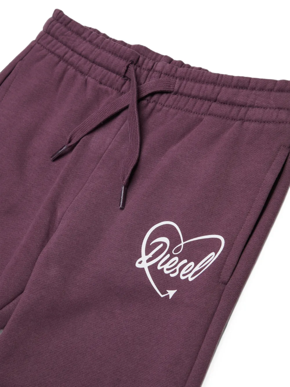 Diesel Kids Broek met logoprint Paars