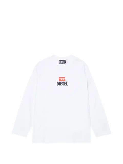 Diesel Kids playera manga larga con logo estampado