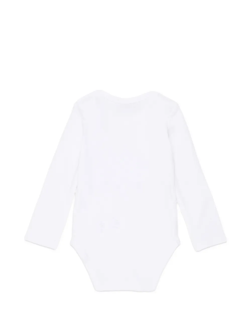 Diesel Kids logo-print long-sleeves bodysuit Wit