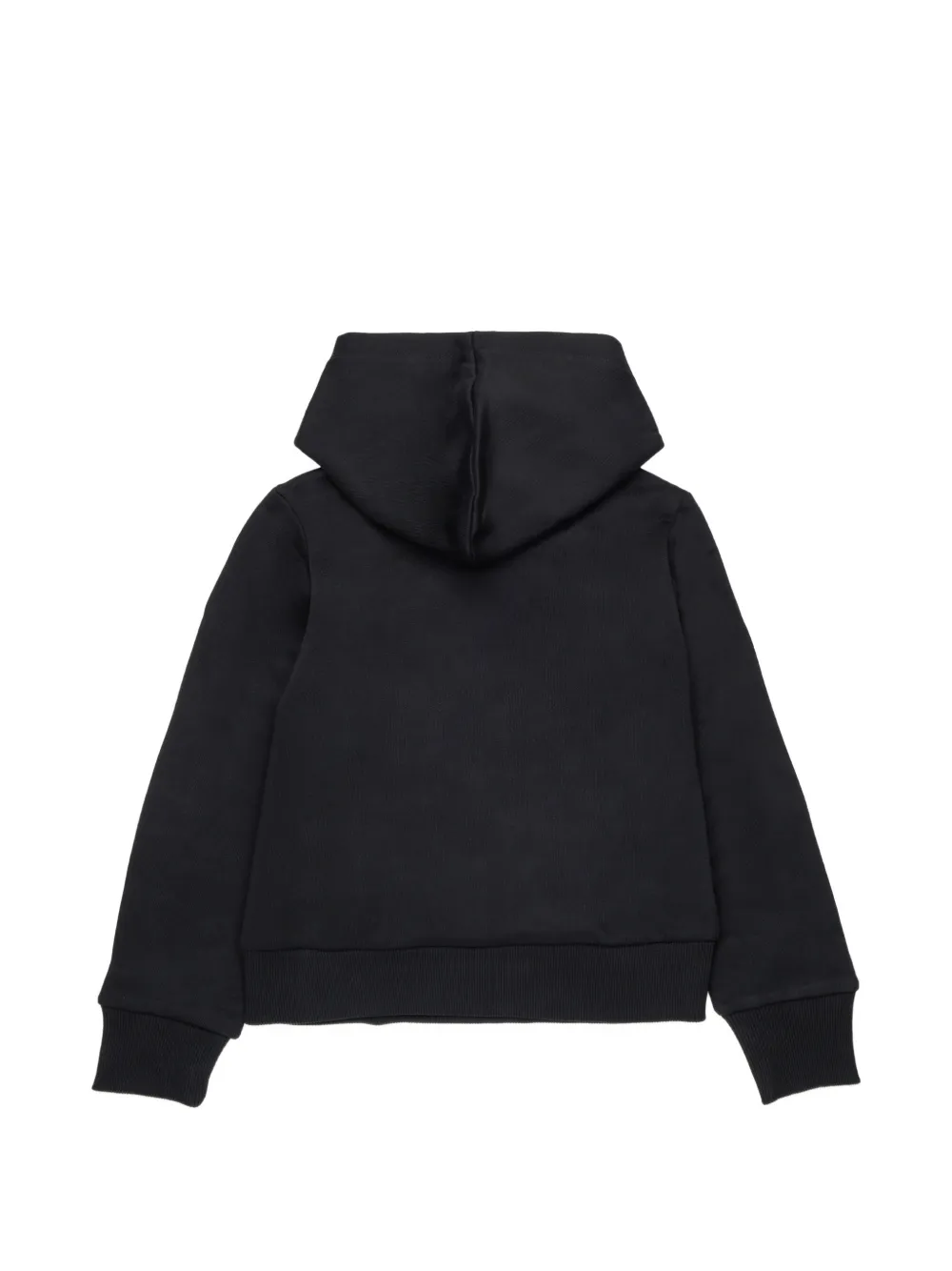 Diesel Kids logo-print heart-motif hoodie Zwart