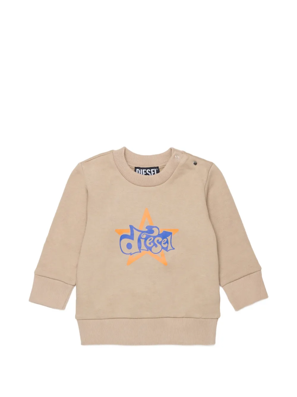 Diesel Kids logo-print sweatshirt Beige