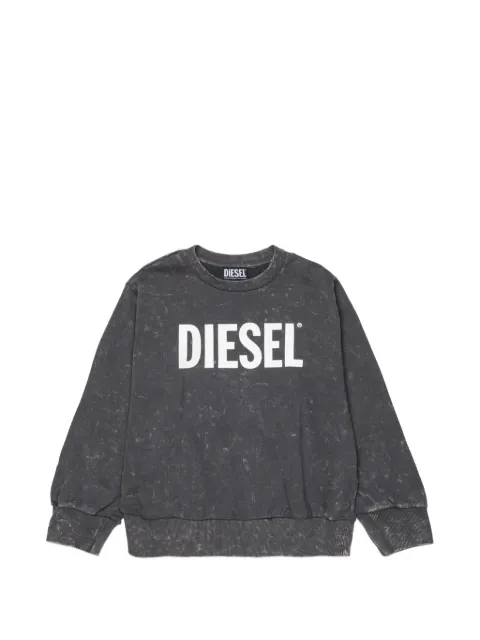 Diesel Kids pull délavé à logo imprimé