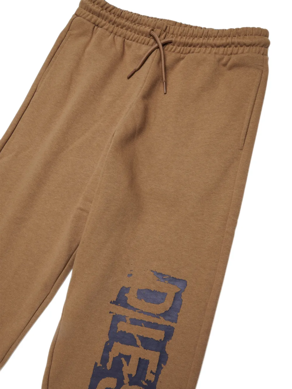 Diesel Kids Trainingsbroek met logoprint Bruin