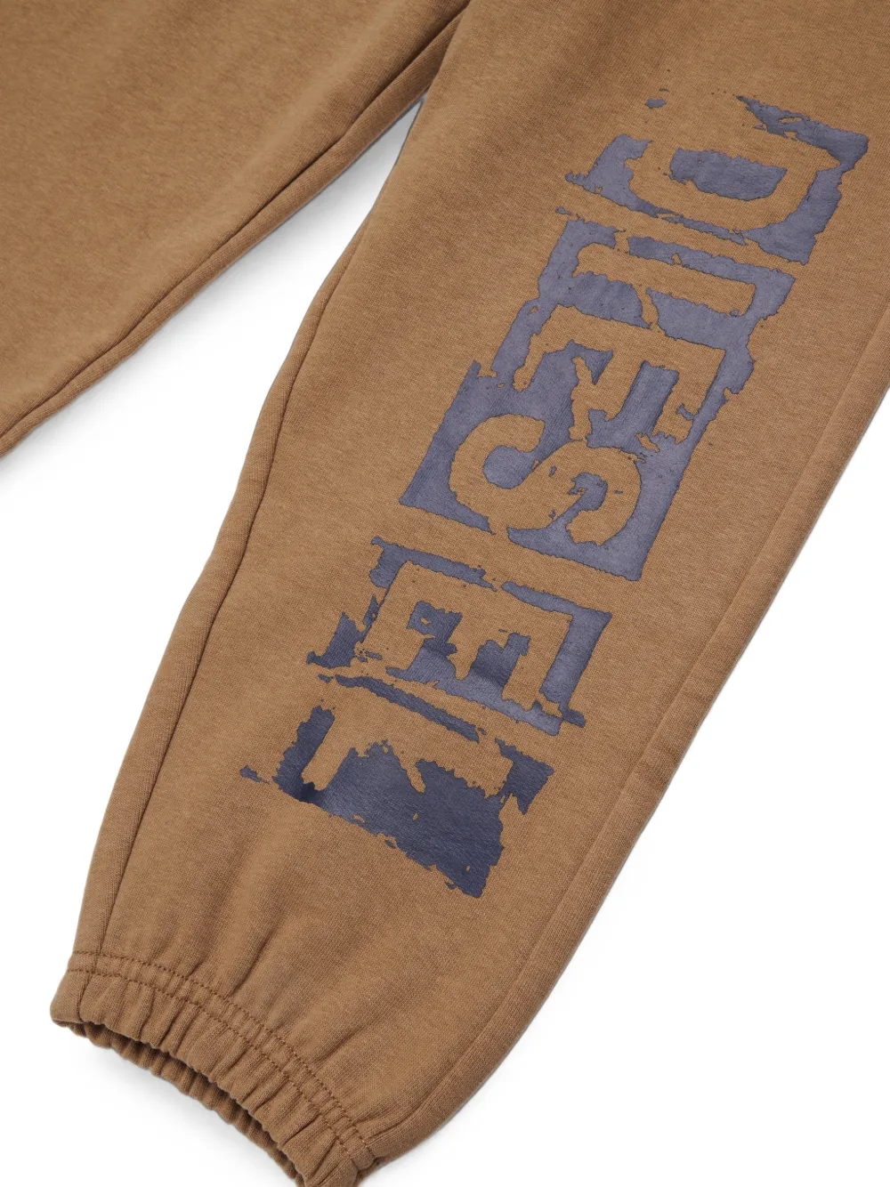 Diesel Kids Trainingsbroek met logoprint Bruin