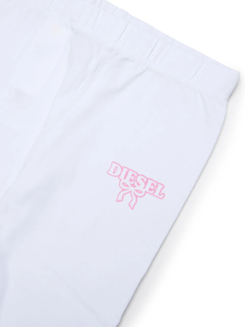 Diesel Kids logo-print cotton tracksuit Wit