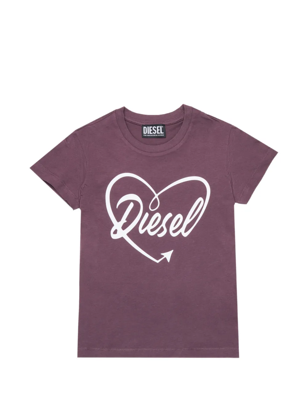 Diesel Kids logo-print cotton T-shirt - Viola