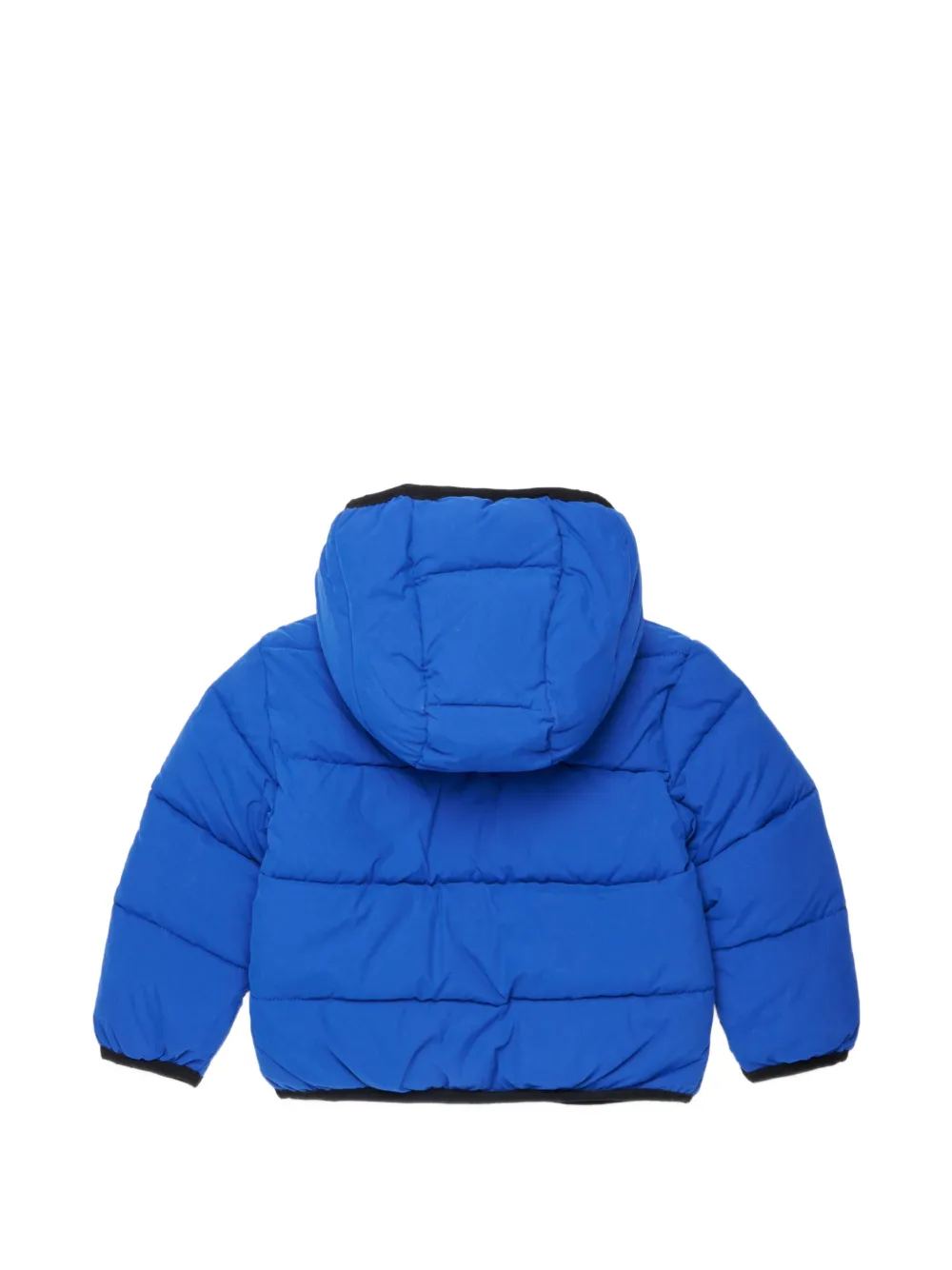 Diesel Kids Gewatteerd jack met logoprint Blauw