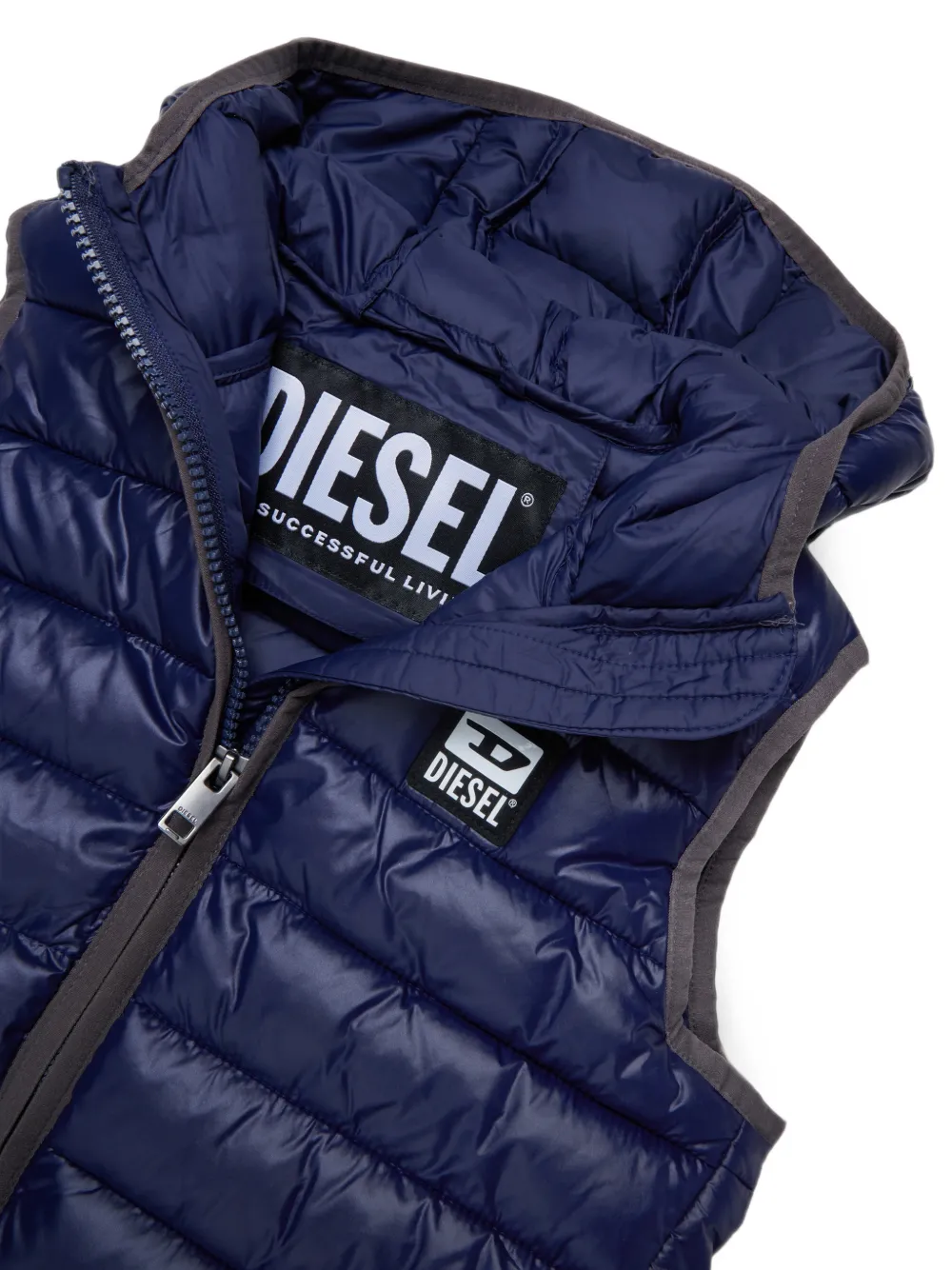 Diesel Kids Bodywarmer met capuchon Blauw