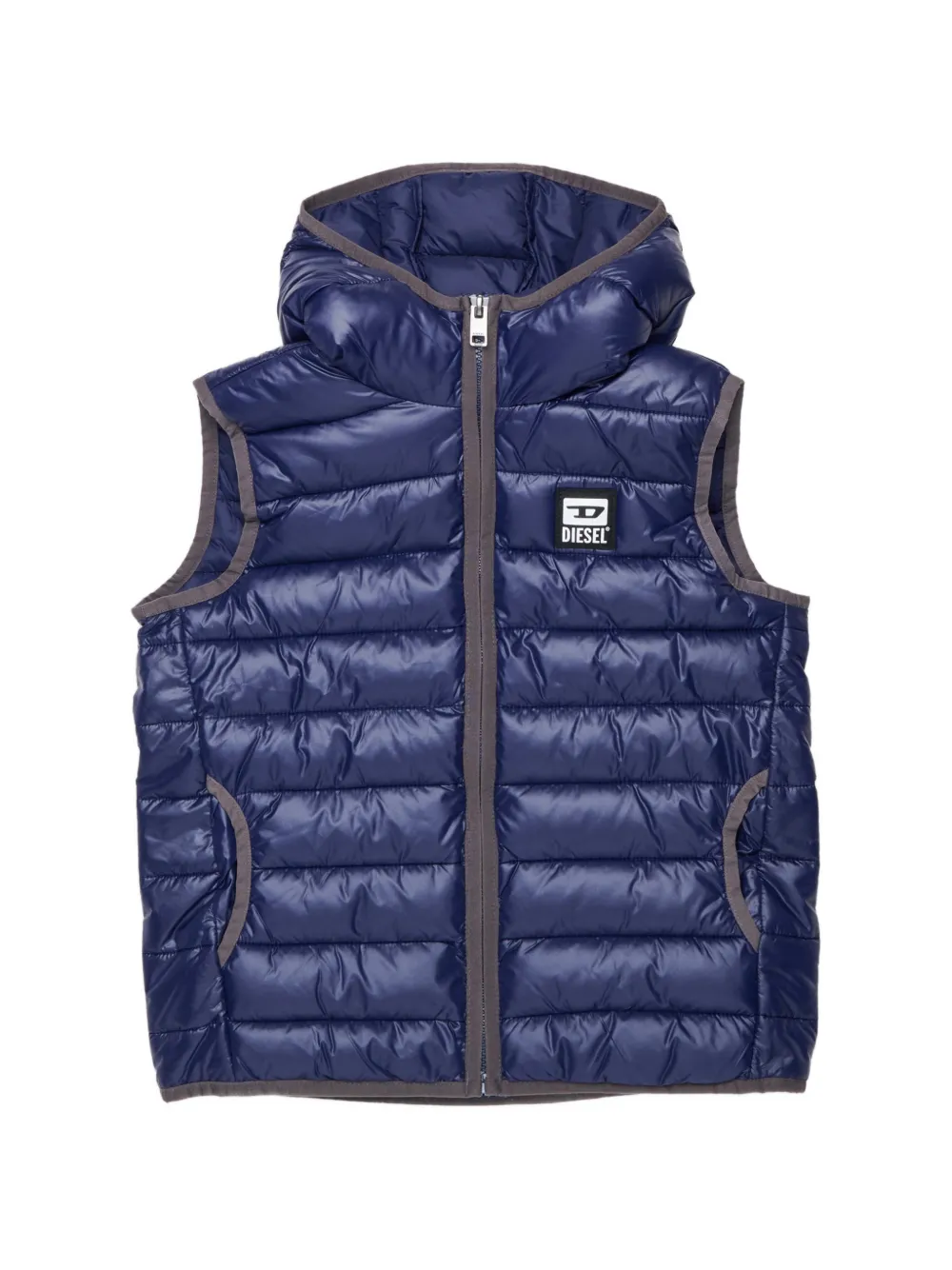 Diesel Kids gilet à design matelassé - Bleu Diesel Kids gilet à design matelassé - Bleu