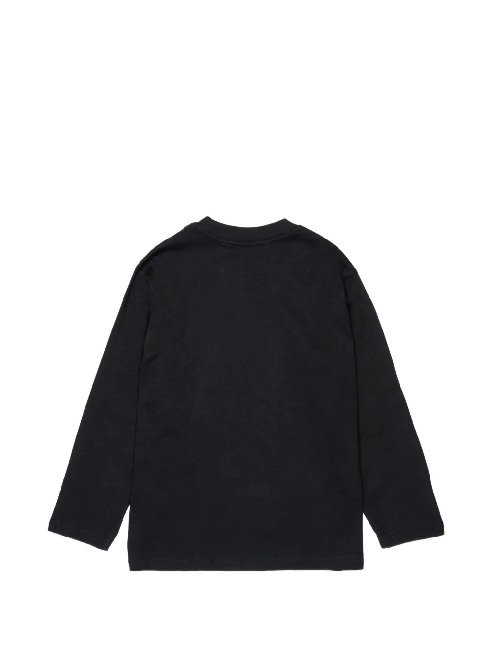 Diesel Kids logo-print long-sleeve T-shirt Zwart