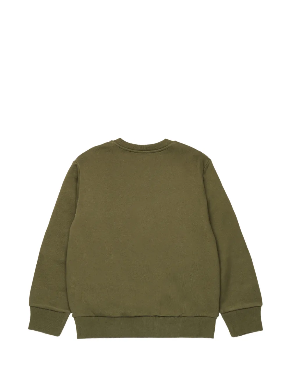 Diesel Kids Katoenen sweater met logoprint Groen