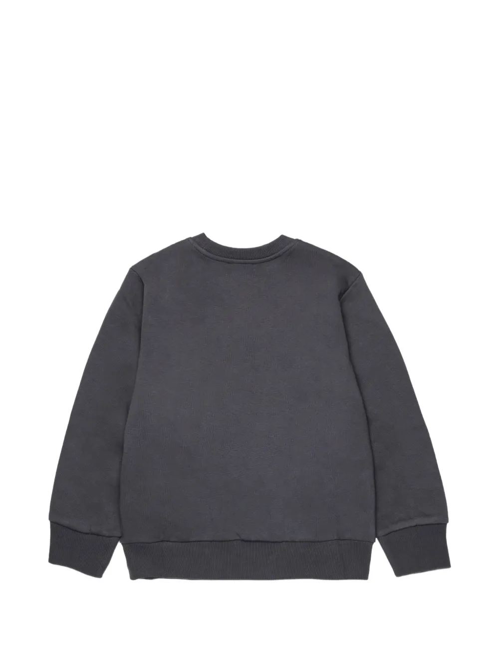 Diesel Kids Katoenen sweater met logoprint Grijs