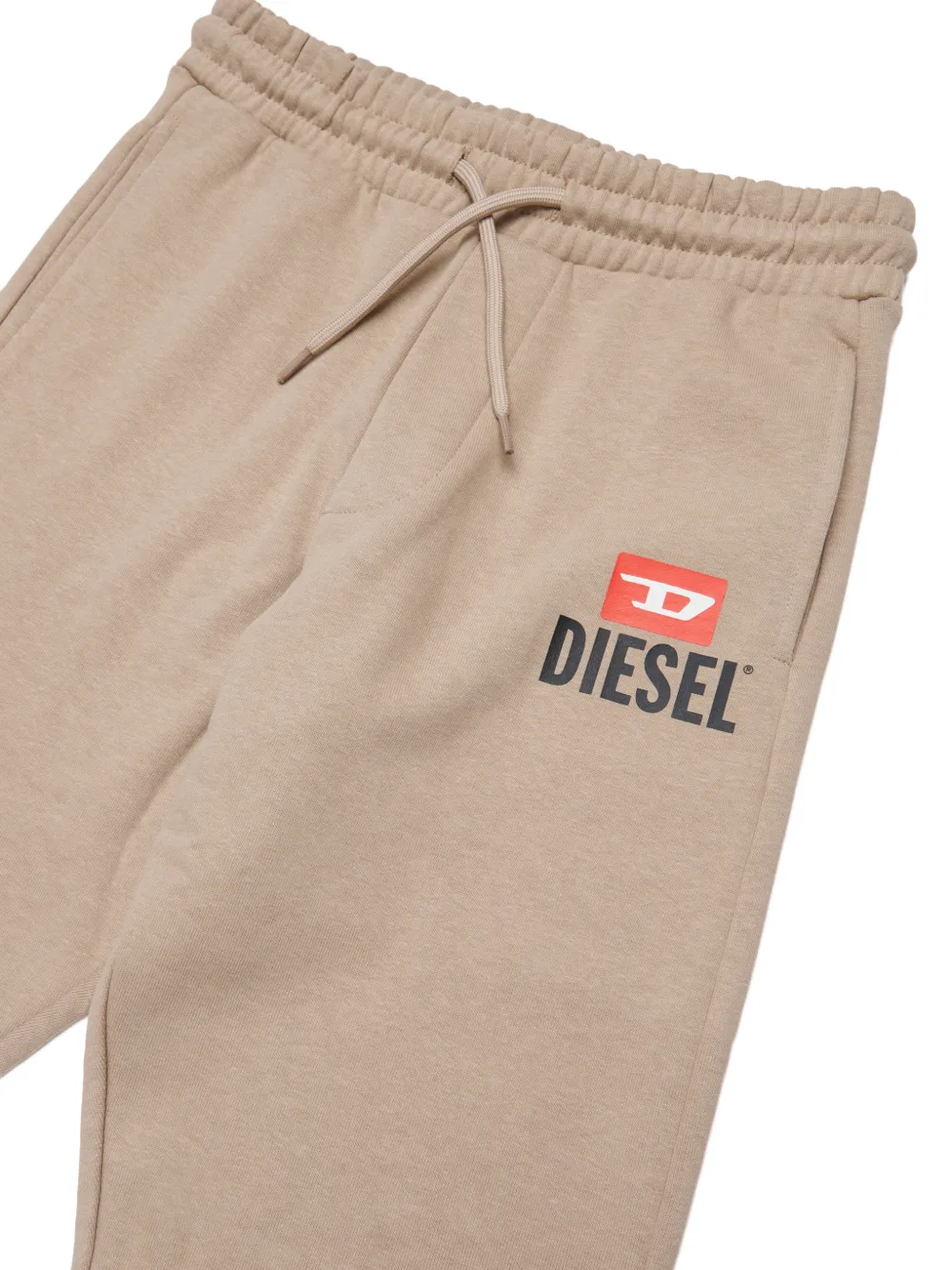 Diesel Kids Trainingsbroek met logoprint Beige