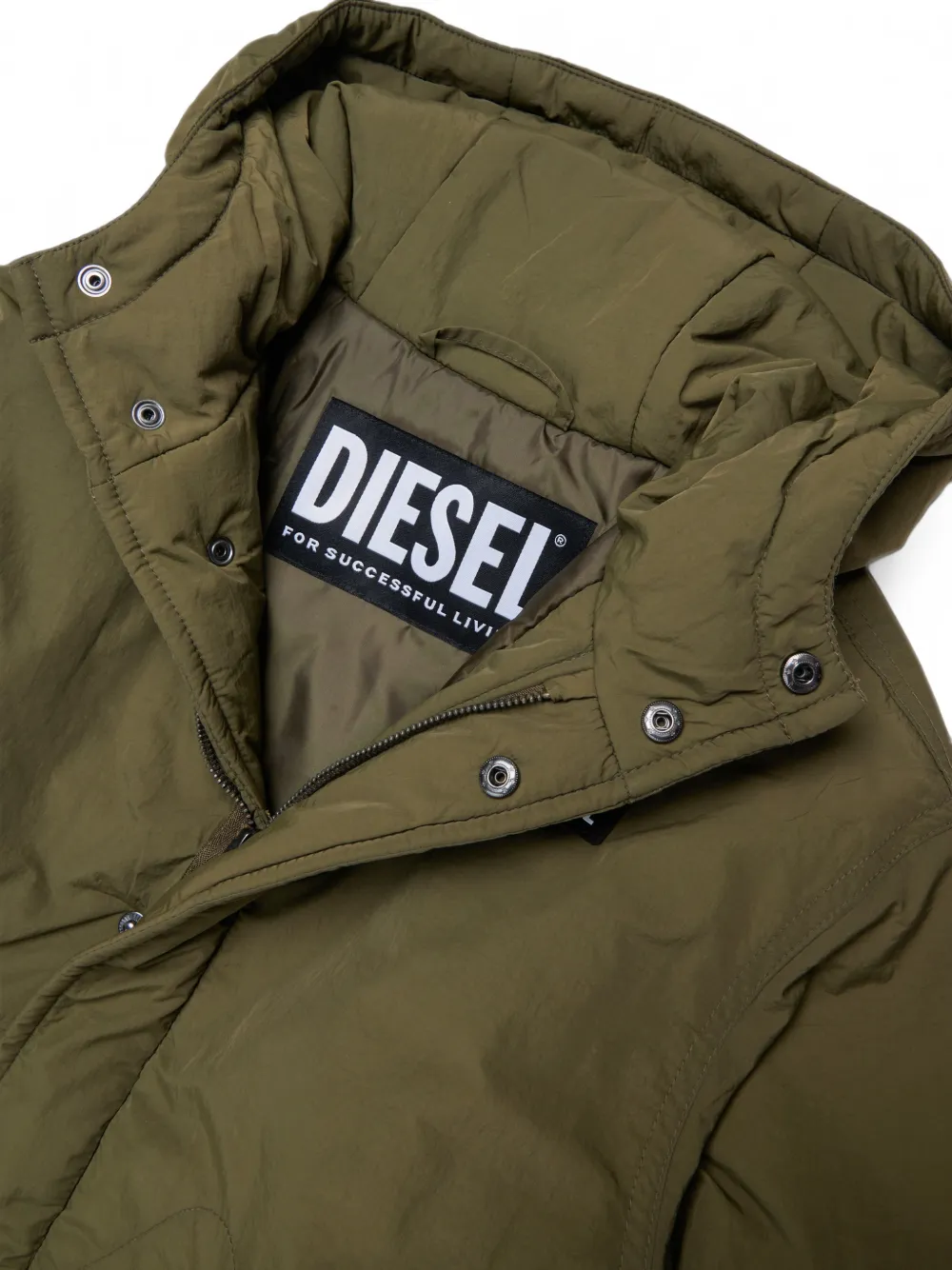 Diesel Kids Gewatteerd jack Groen
