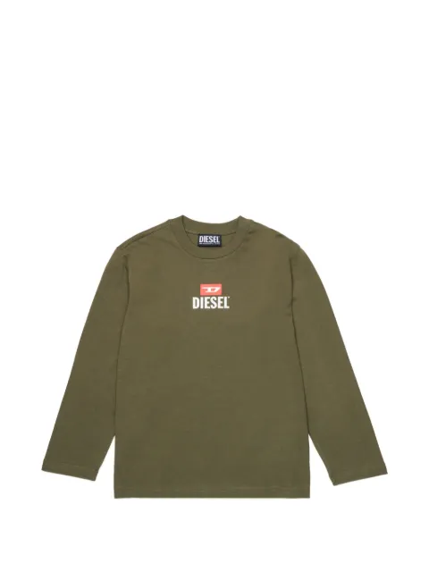 Diesel Kids logo-print long-sleeve T-shirt