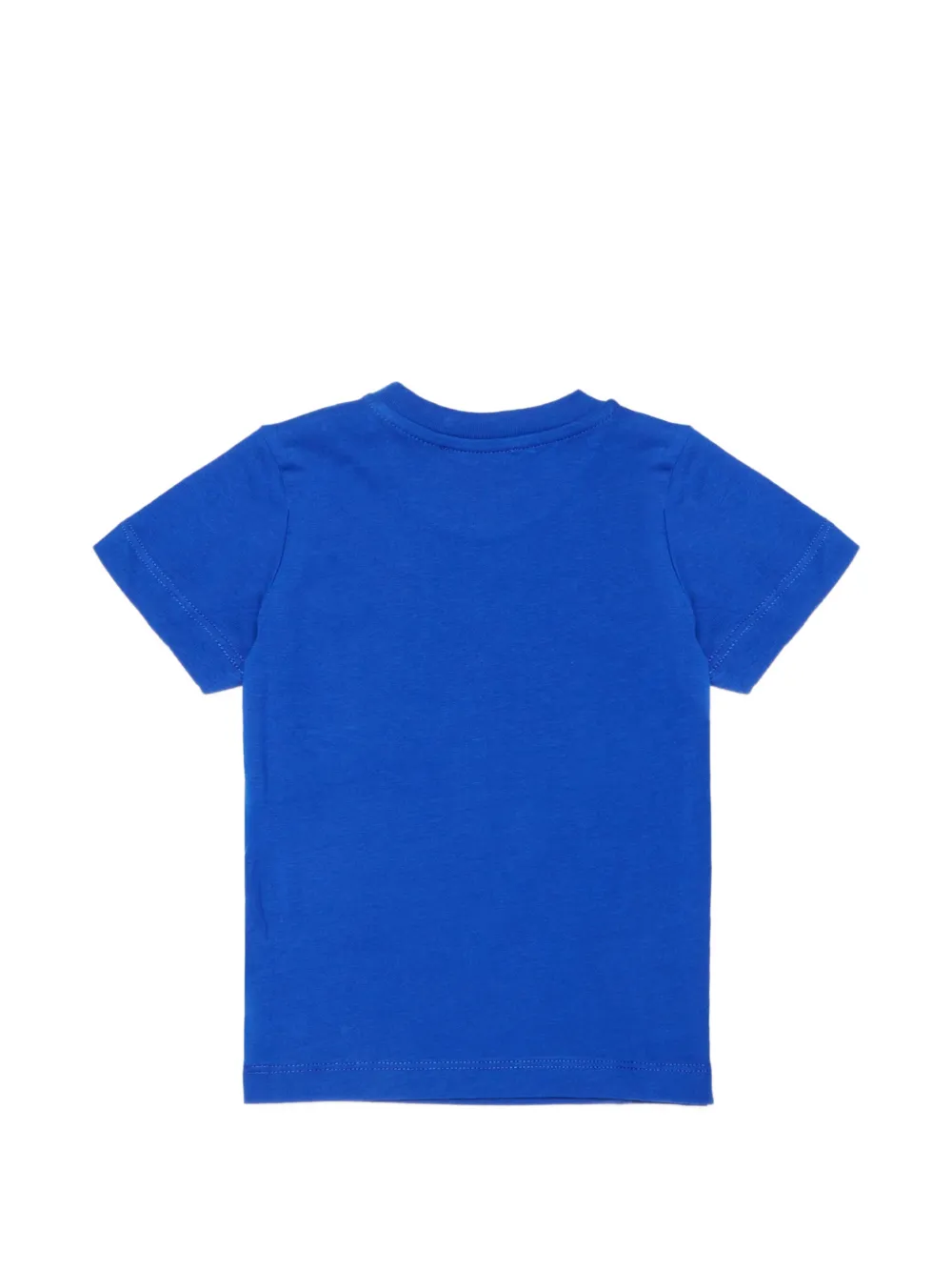 Diesel Kids T-shirt met drukknopen en logoprint Blauw