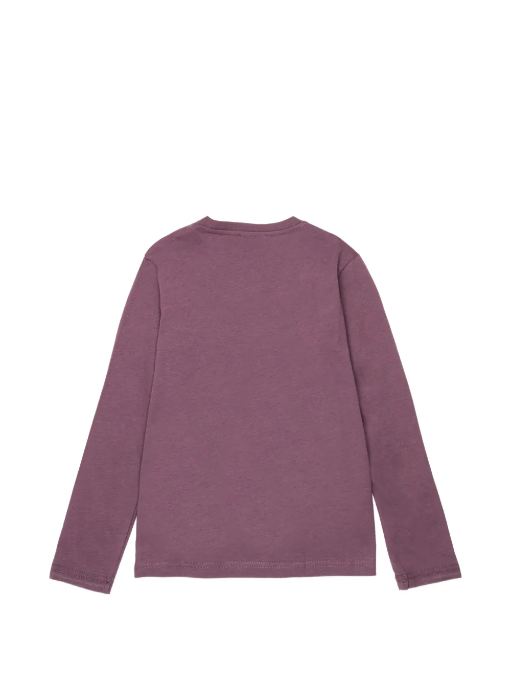 Diesel Kids T-shirt met lange mouwen en logo-print Paars