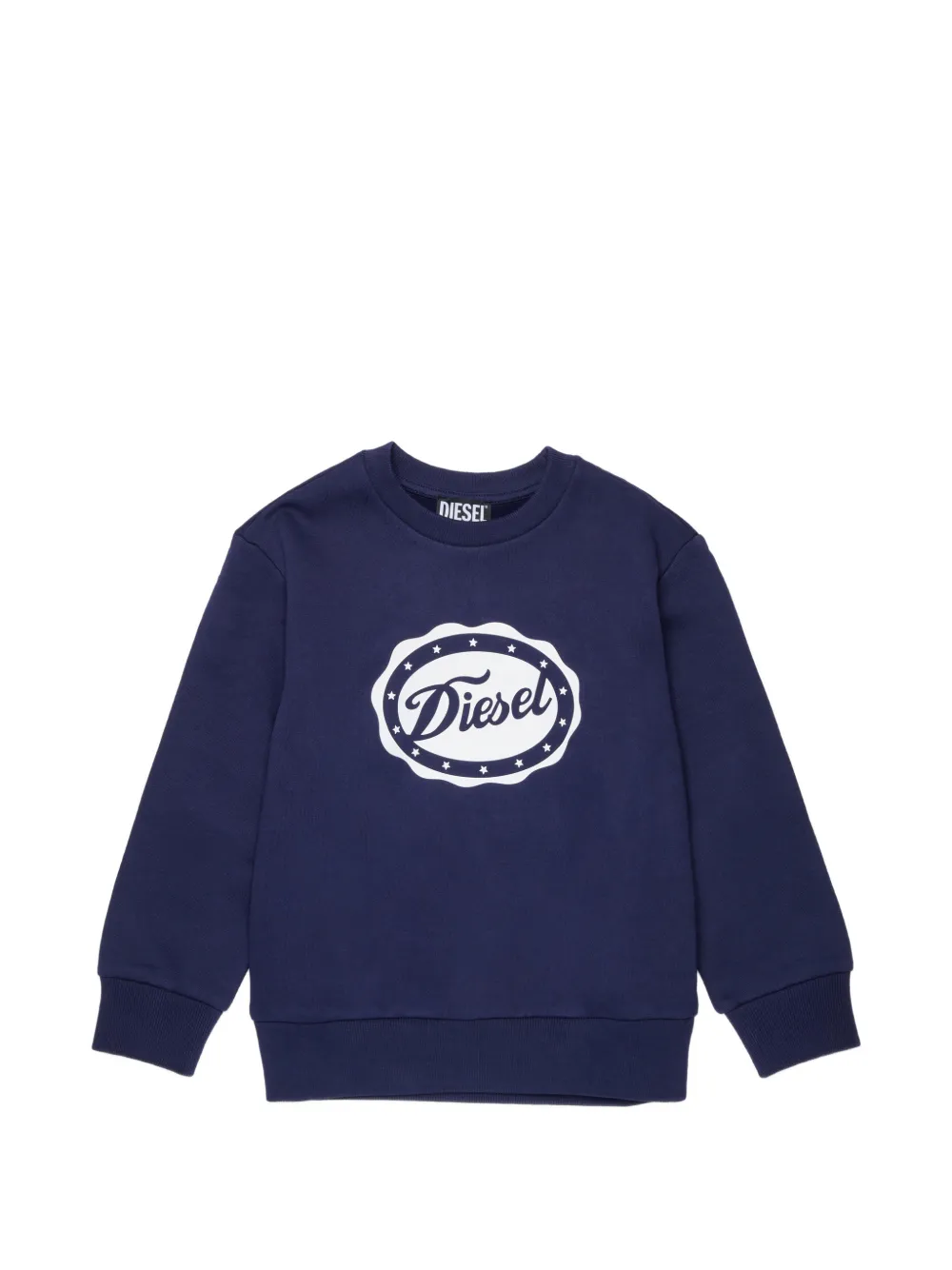 Diesel Kids Felpa con stampa logo - Blu