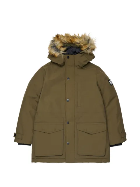 Diesel Kids faux fur-trimmed padded coat