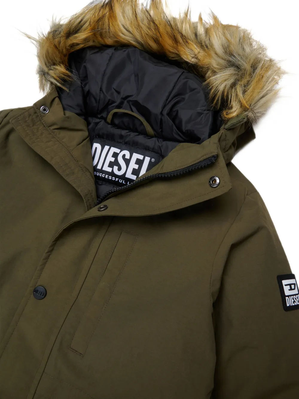 Diesel Kids Gewatteerde jas Groen