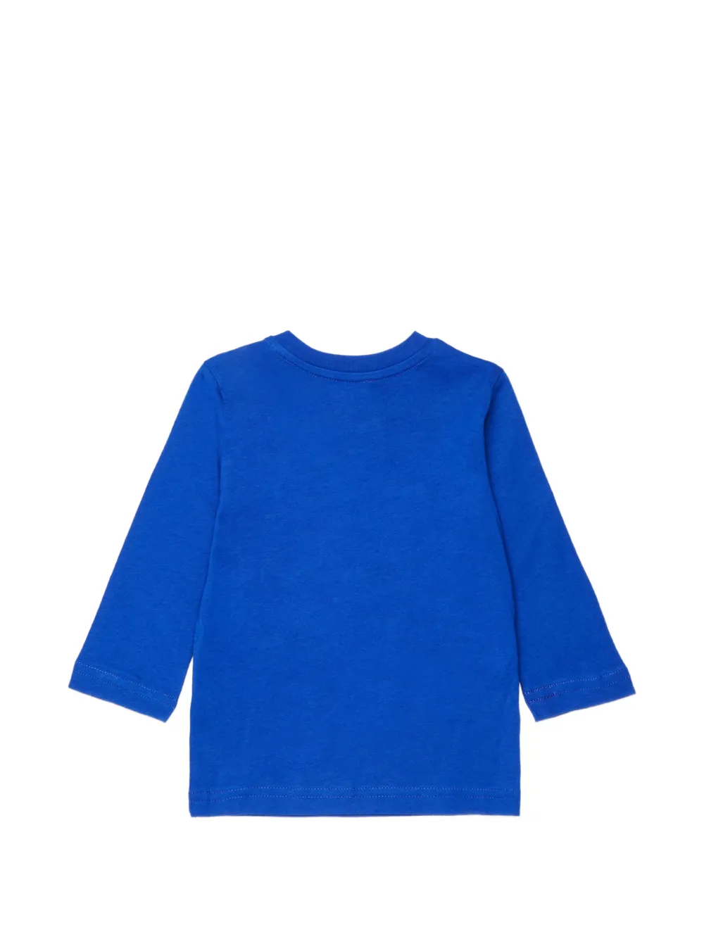 Diesel Kids T-shirt met lange mouwen en logo-print Blauw