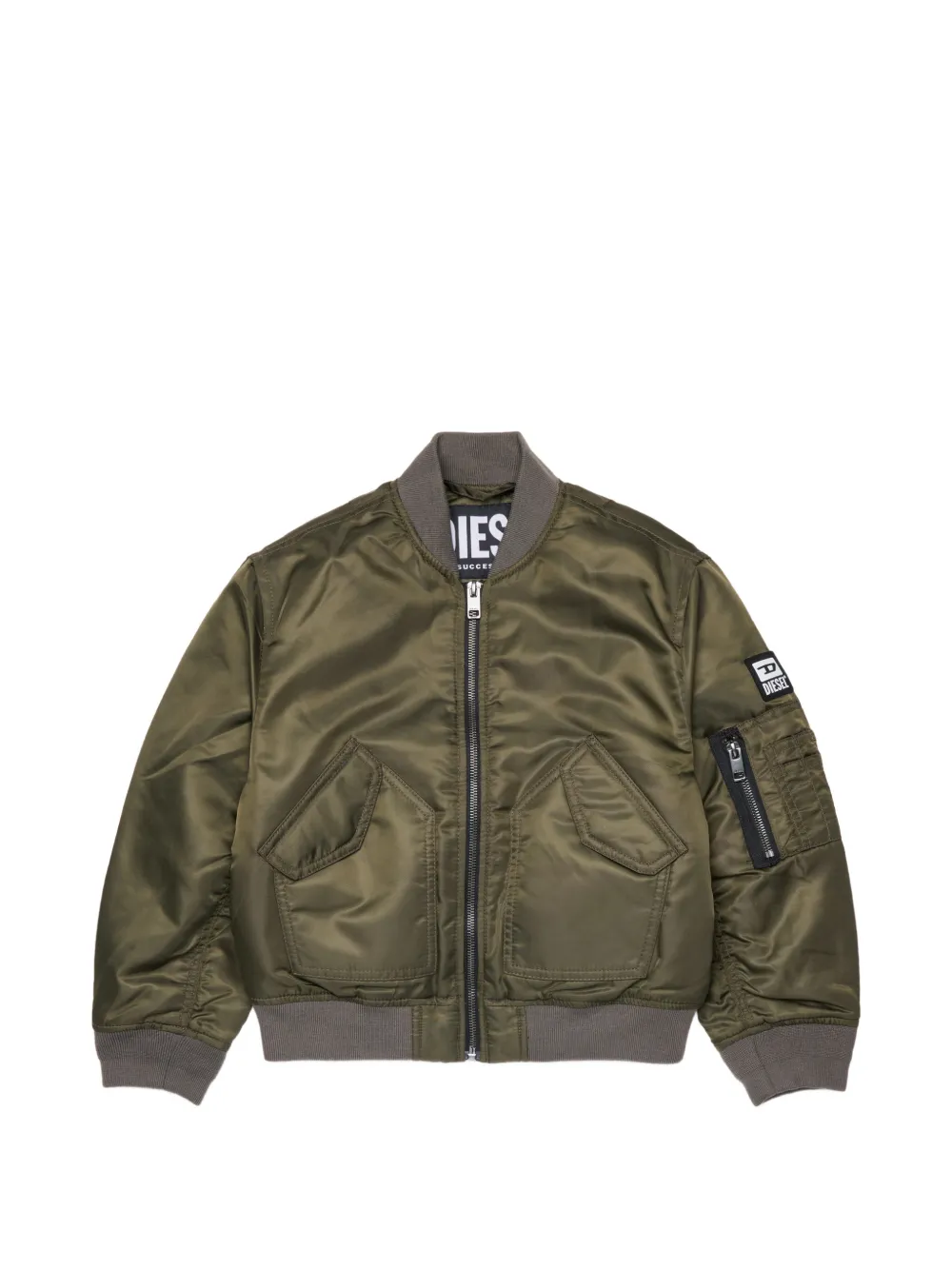 Diesel Kids Bomber con applicazione - Verde
