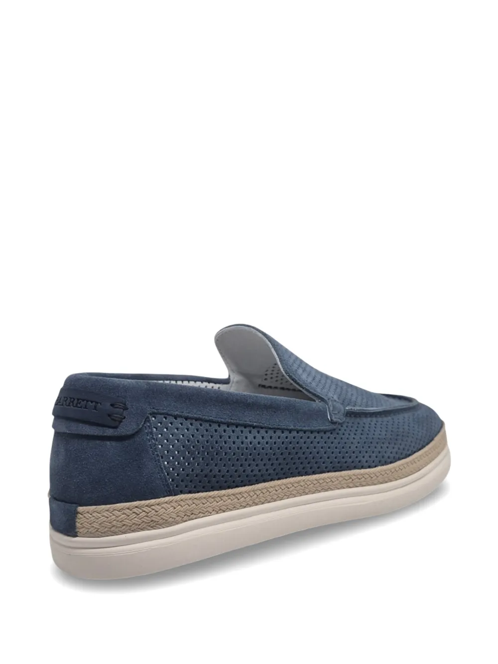 Barrett perforated suede loafers Blauw