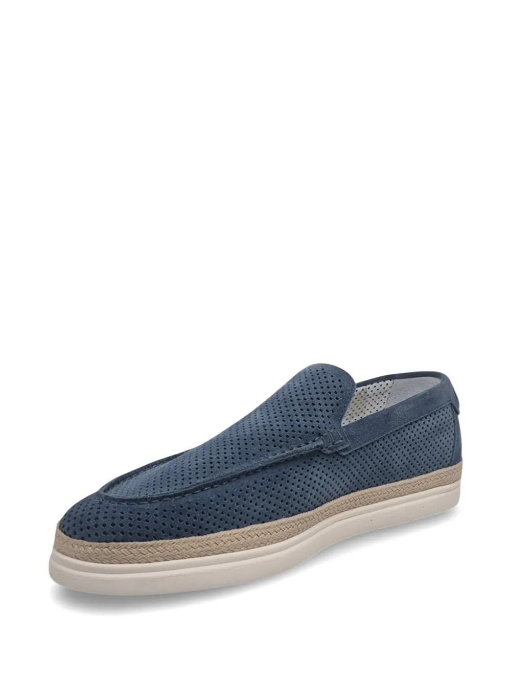 Barrett perforated suede loafers Blauw