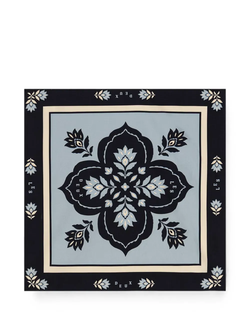 Les Deux floral-print scarf - Blu