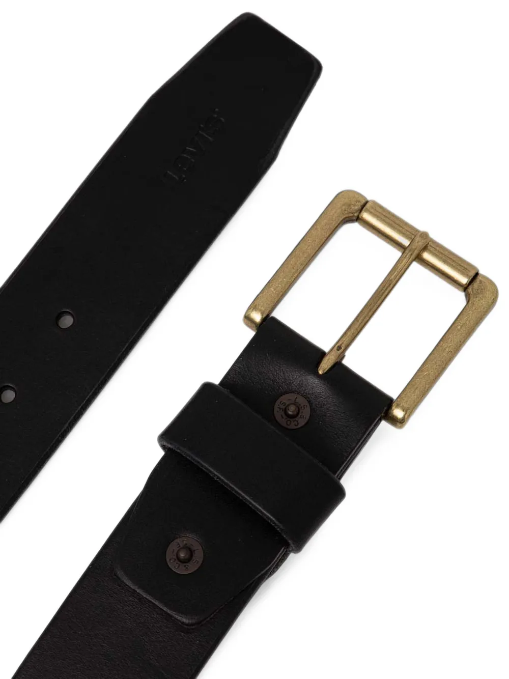 Levi's Heritage buckle-fastening leather belt Zwart
