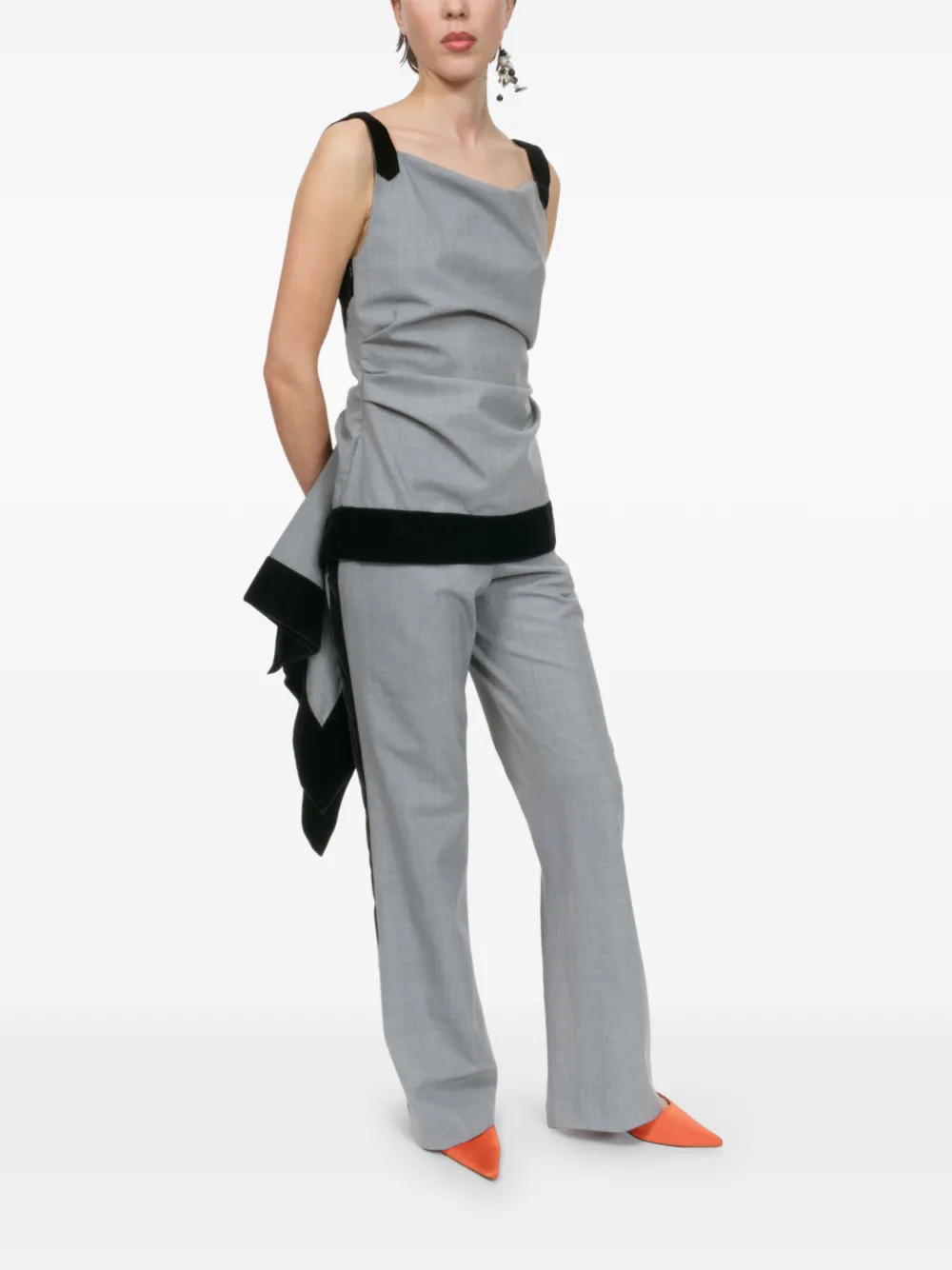 Rosie Assoulin Top Side Ponytail - Grigio