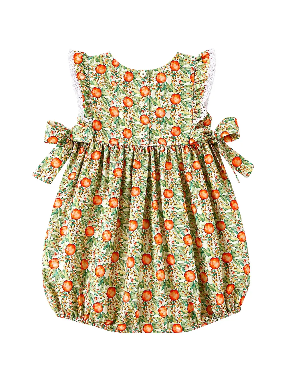 Mariella Ferrari fruit-print ruffled romper Groen