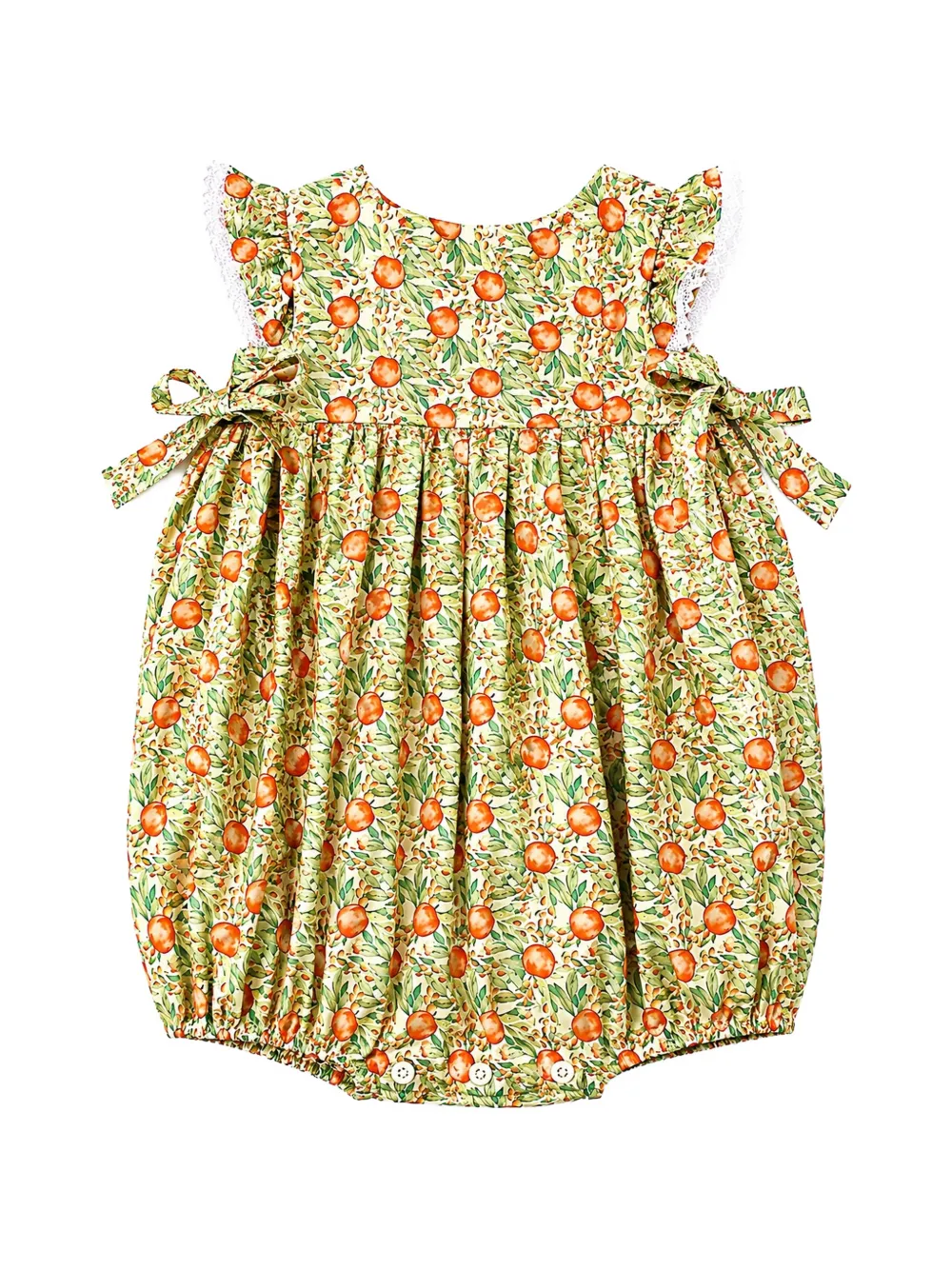 Mariella Ferrari fruit-print ruffled romper - Verde