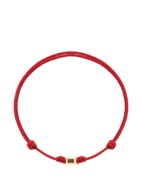 LUIS MORAIS ruby and cord bracelet