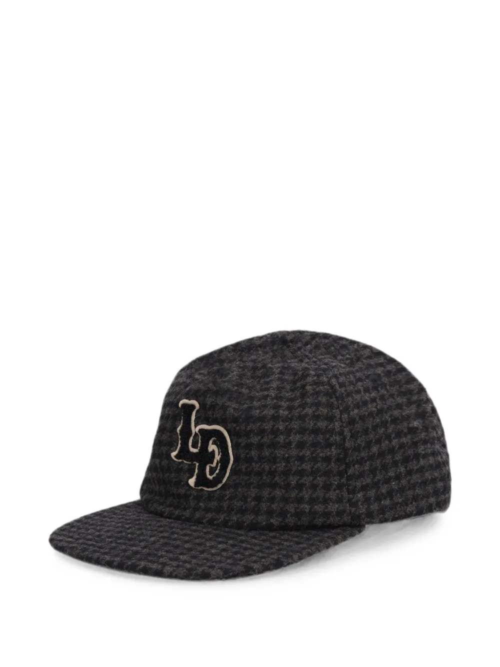 Les Deux houndstooth-pattern baseball cap - Nero