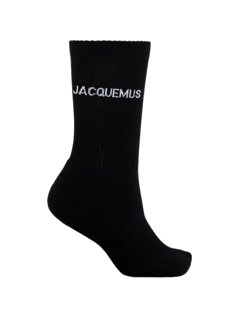 Jacquemus logo-knit ribbed socks