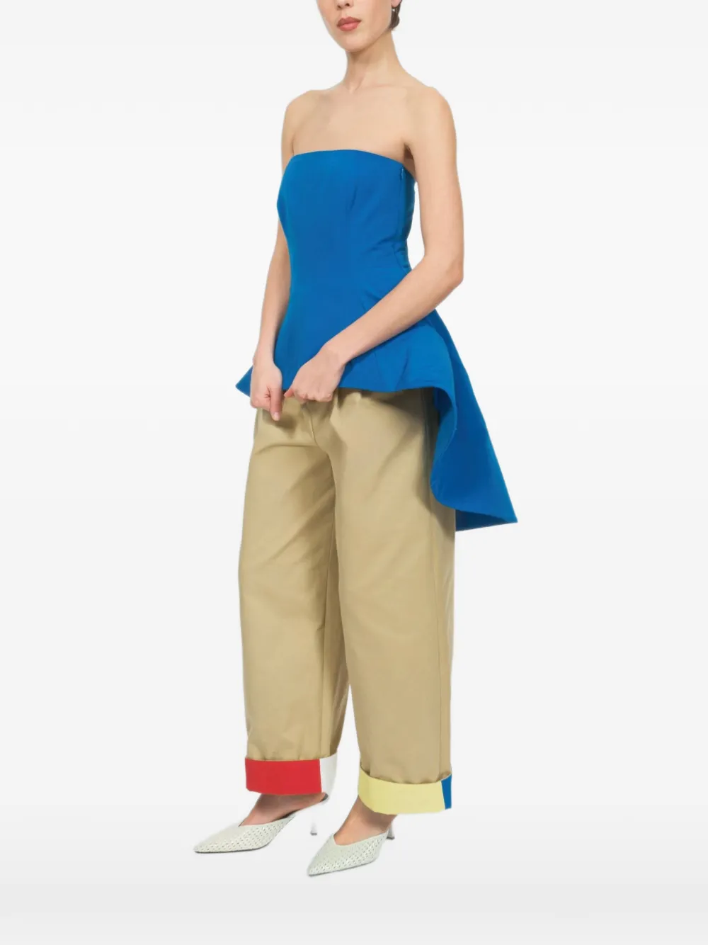 Rosie Assoulin Tilt-A-Whirl top - Blu