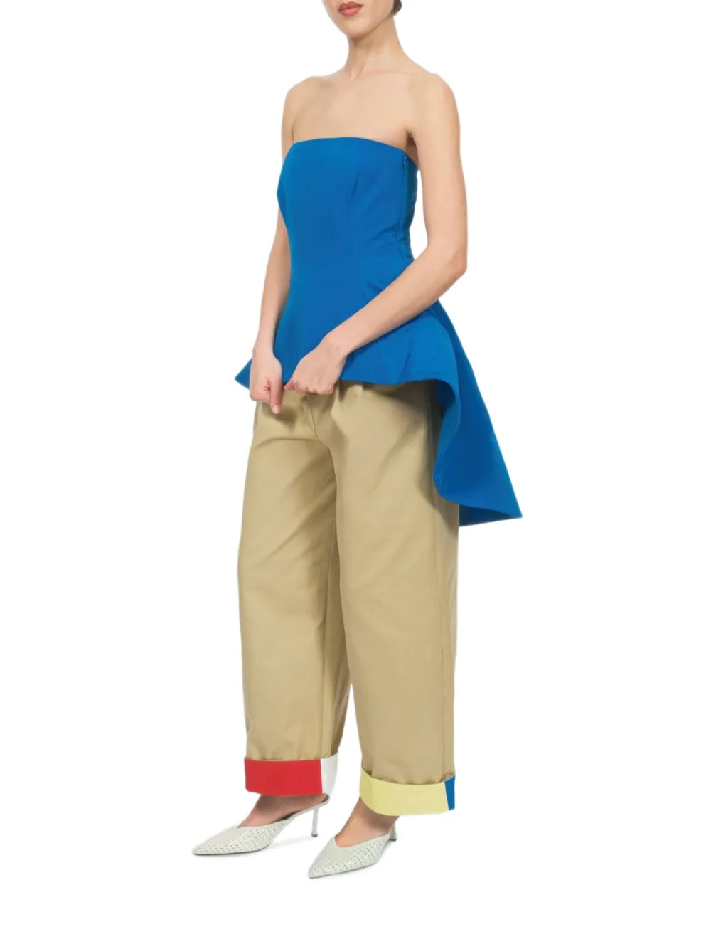 Rosie Assoulin Tilt-A-Whirl top - Blu
