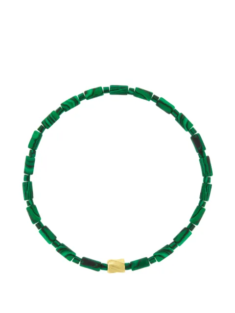 LUIS MORAIS malachite beaded bracelet