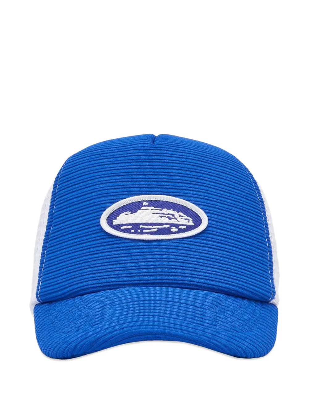 CORTEIZ short peak trucker hat - Blu