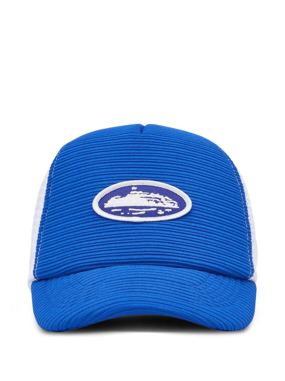 CORTEIZ short peak trucker hat - Blu