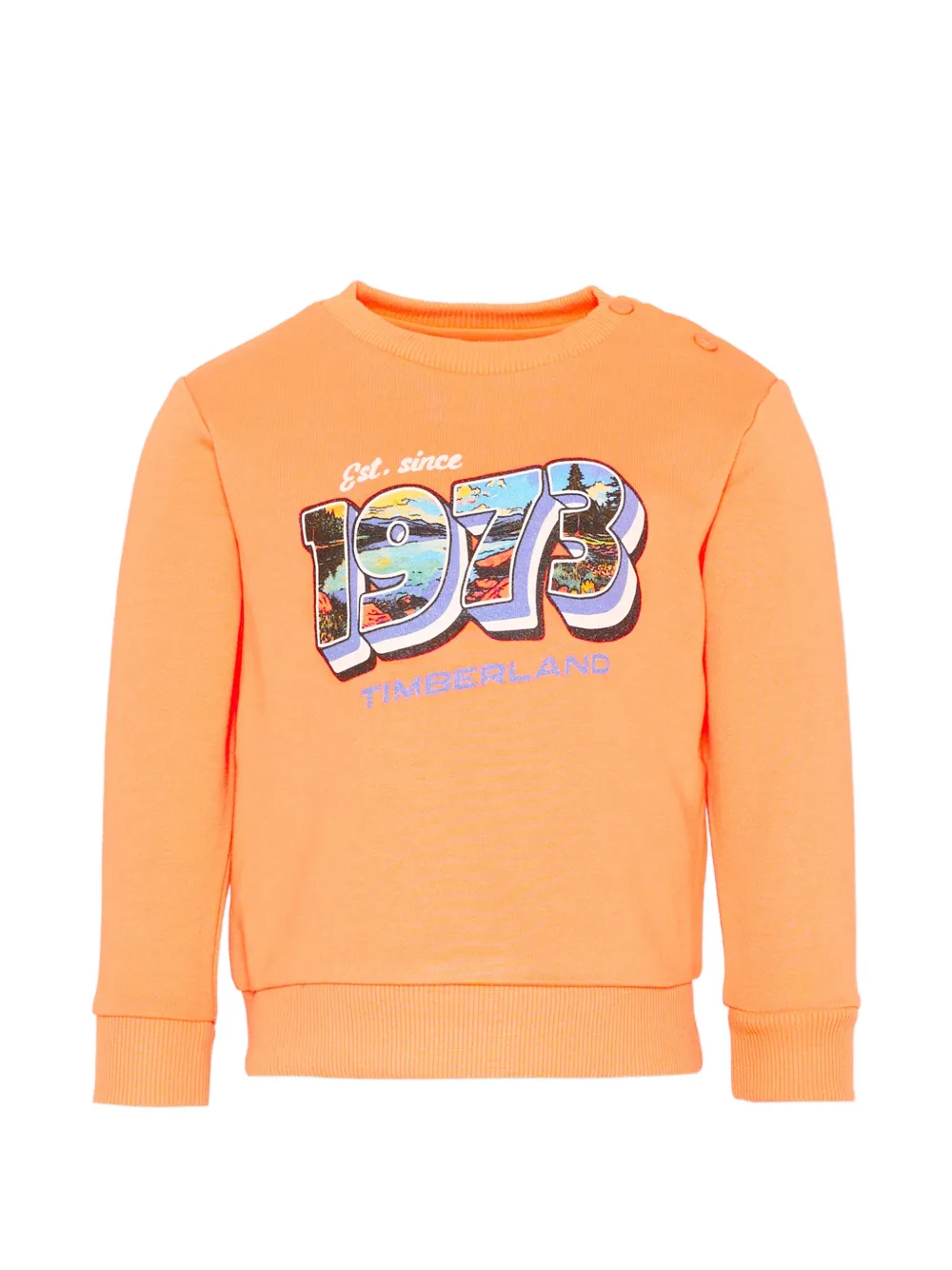 Timberland Kids graphic-print sweater - Arancione