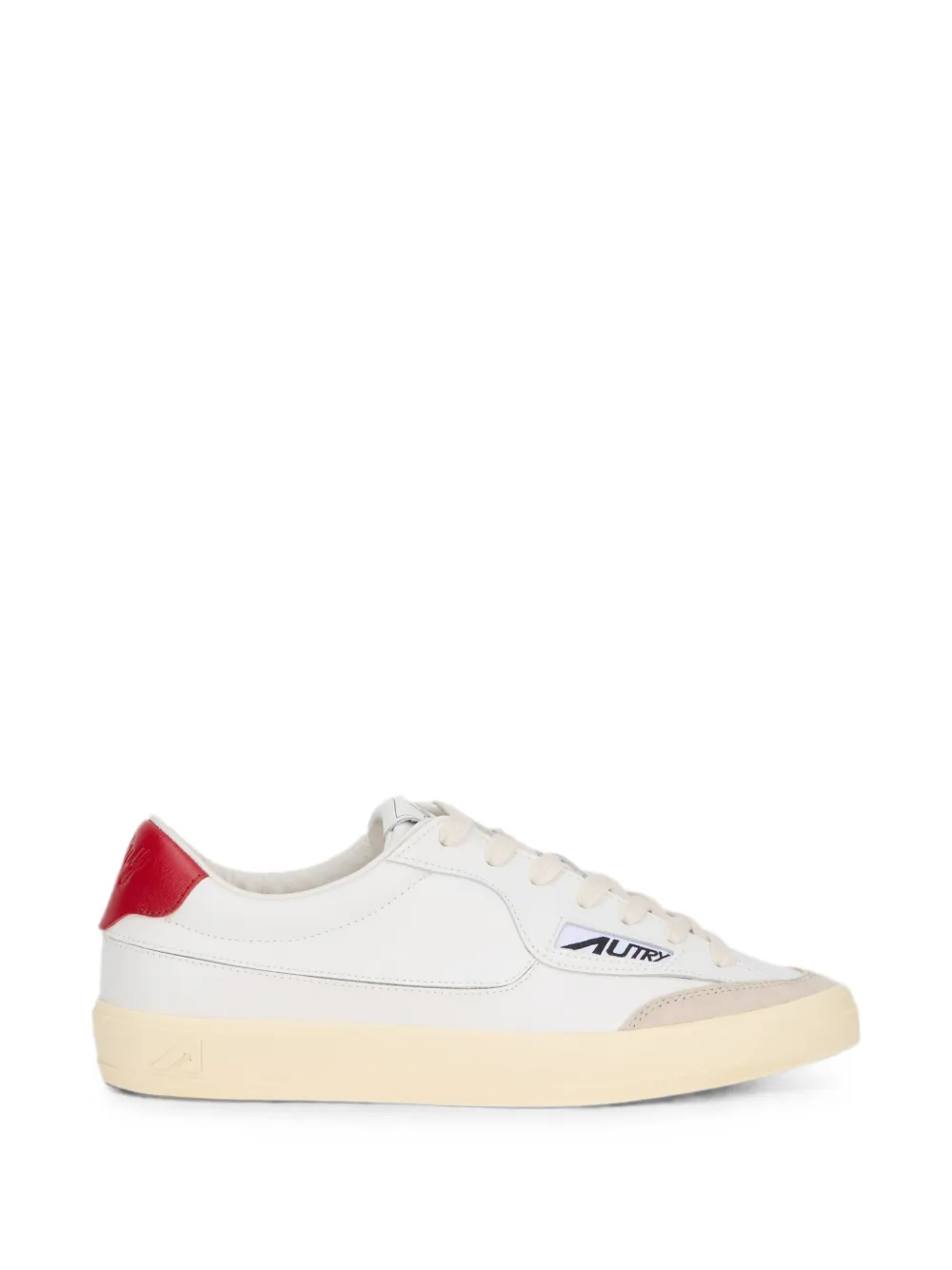 Autry logo-patch leather sneakers - Weiß