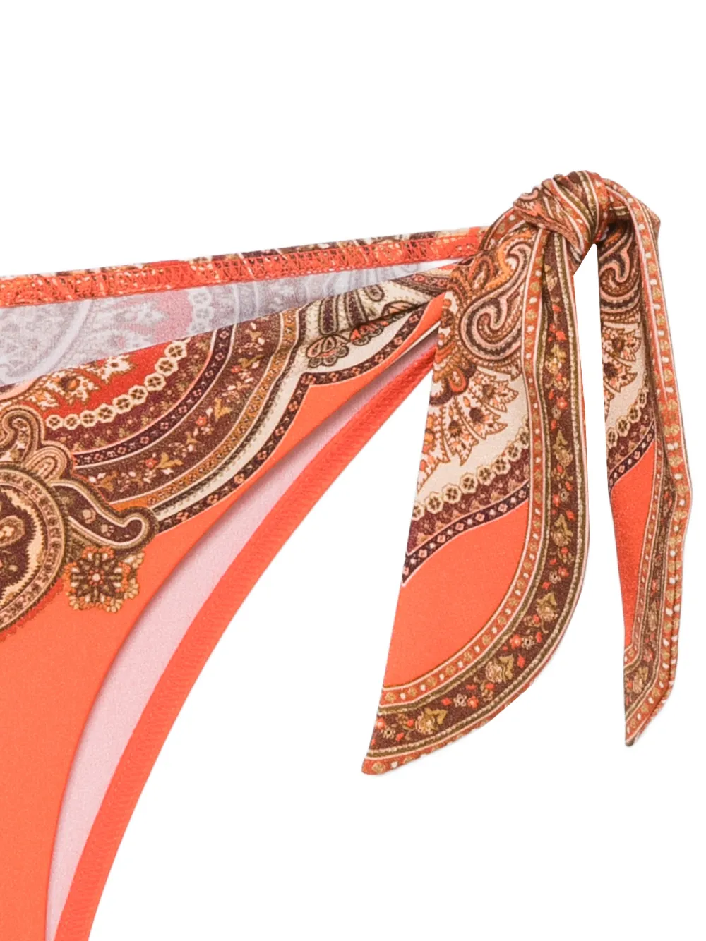 ZIMMERMANN Mahon bikinislip met strik Oranje